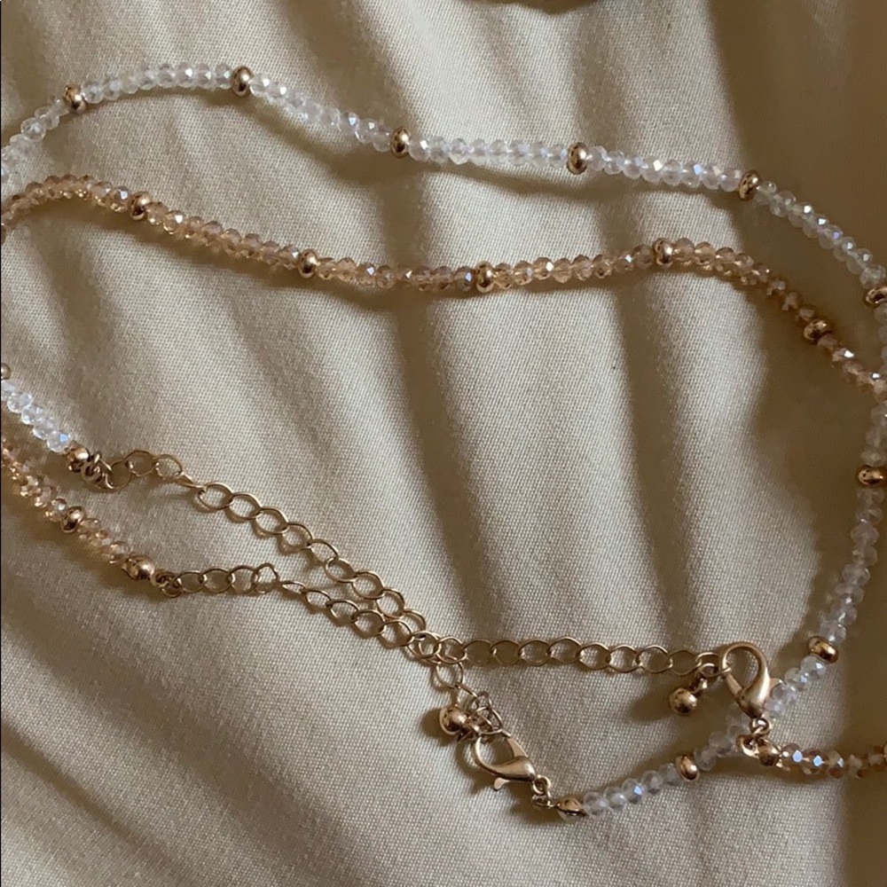 Set of 2 beautiful jeweled necklaces